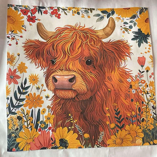 Kit de Points de Croix Vache Fleurie !