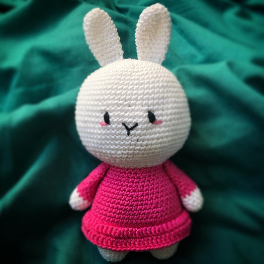 Lapin avec sa robe au Crochet !