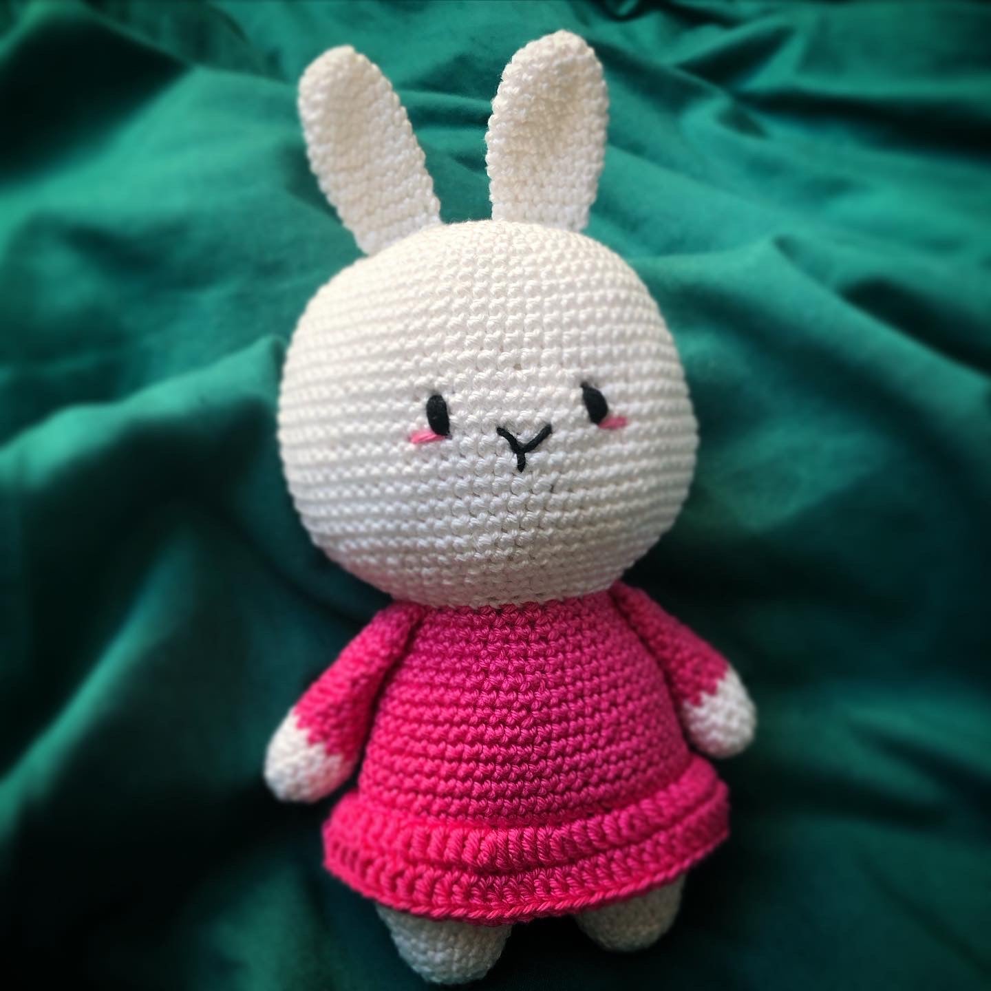 Lapin avec sa robe au Crochet !