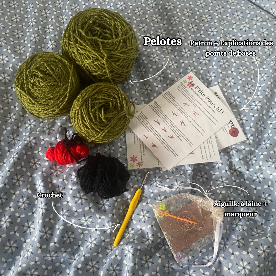 Kit Crochet Sac Coquelicot !