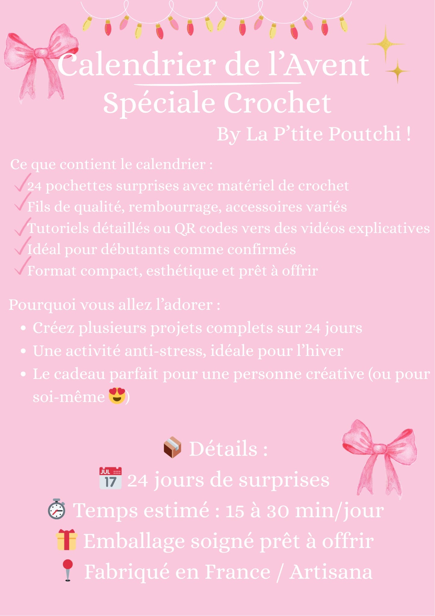 Calendrier de l’Avent (avec matériel)