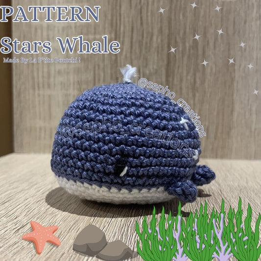Pattern/Patron Baleine Etoiles